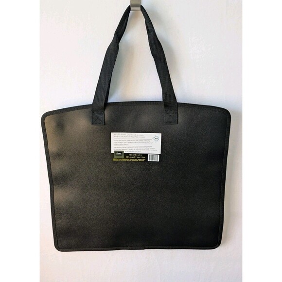 Portfolio Artist Case Black Zippered New 15"x 18" - Picture 1 of 4
